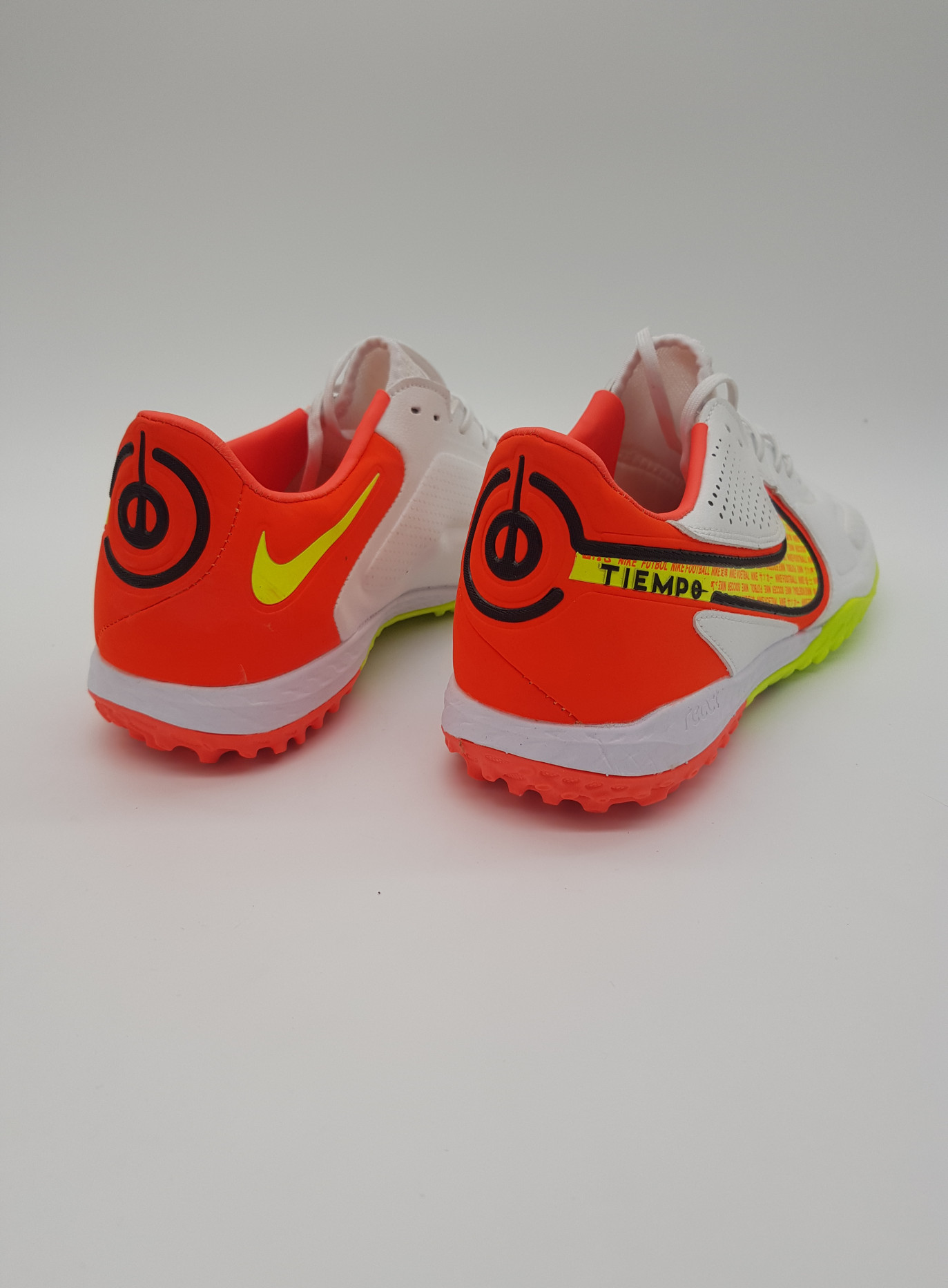 Giày Đá Bóng Sân Cỏ Nhân Tạo NIKE TIEMPO 9 PRO TF - TRẮNG/CAM - Replica